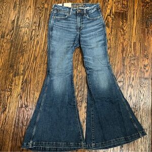 Wrangler Blue Flare Wide Leg Jeans 26-32